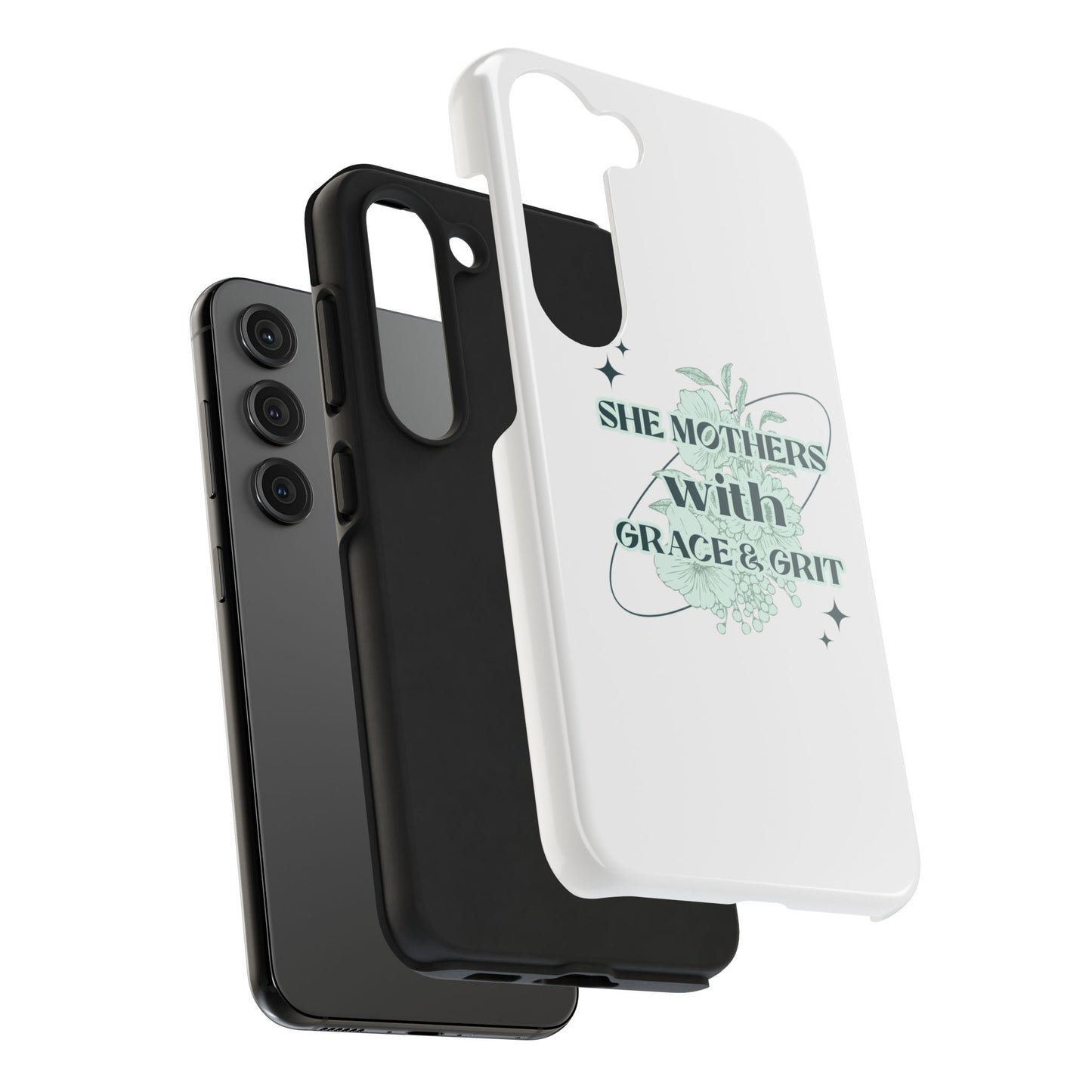 She Mothers With Grace And Grit – Phone Case