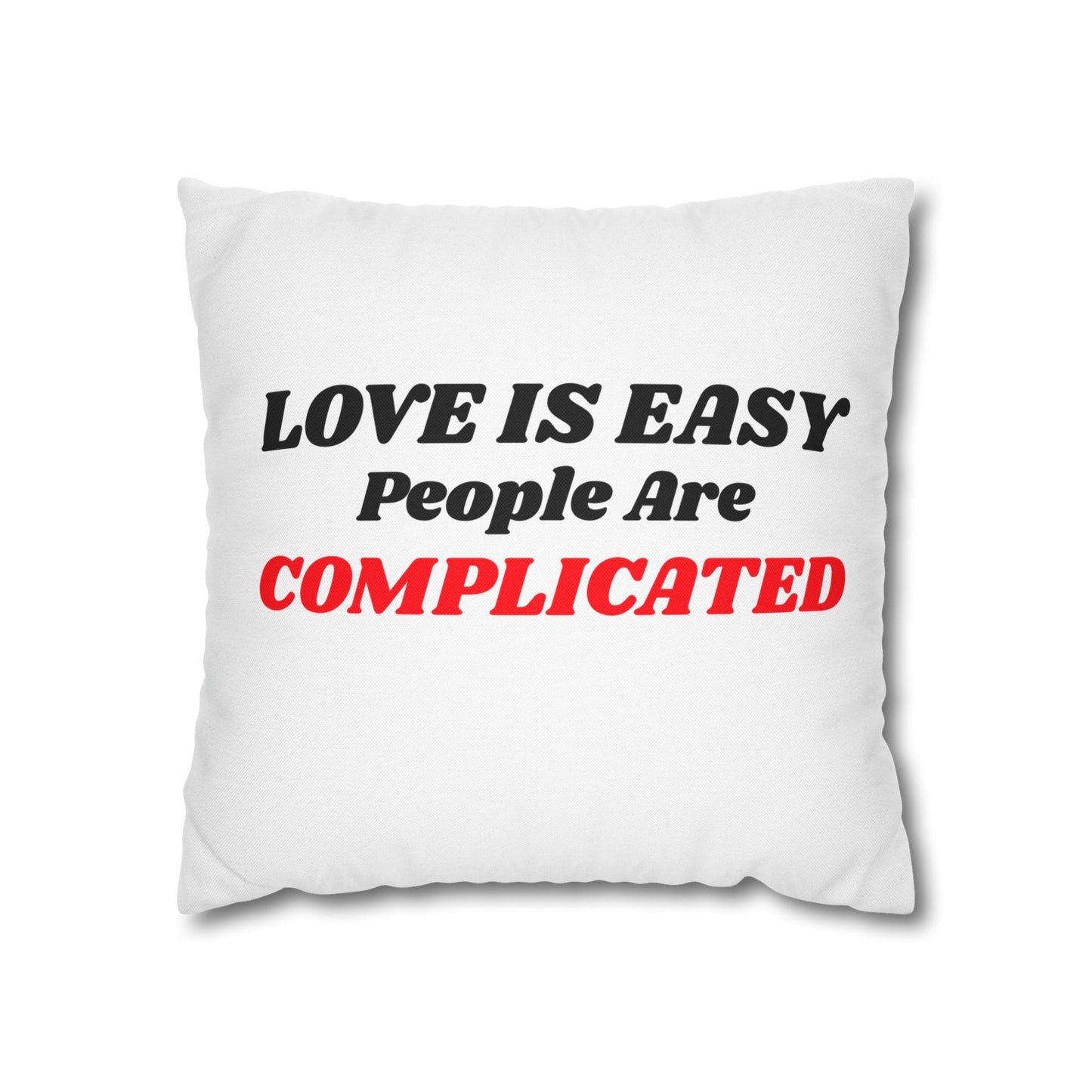 Spun Polyester Square Pillowcase