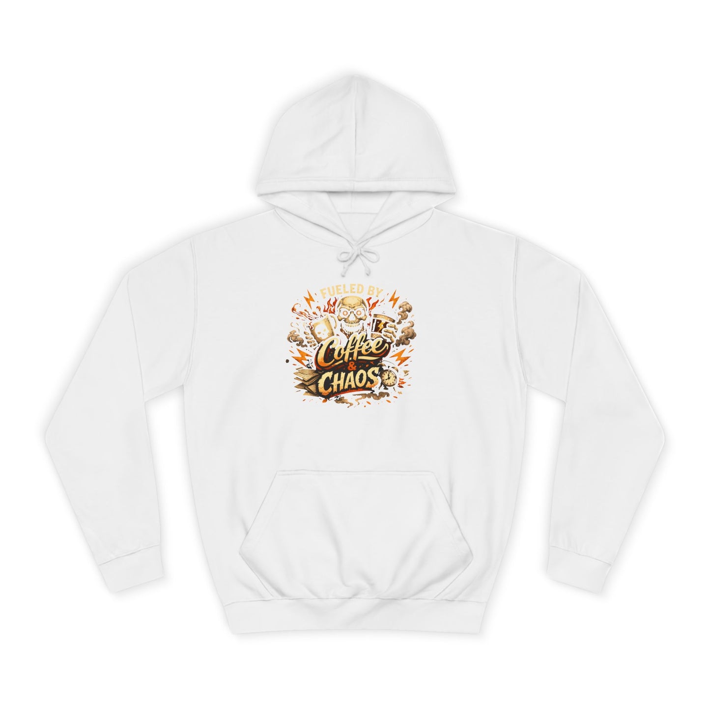 Fueled by Coffee and Chaos Hoodie – College Student Hoodie mit Grafik