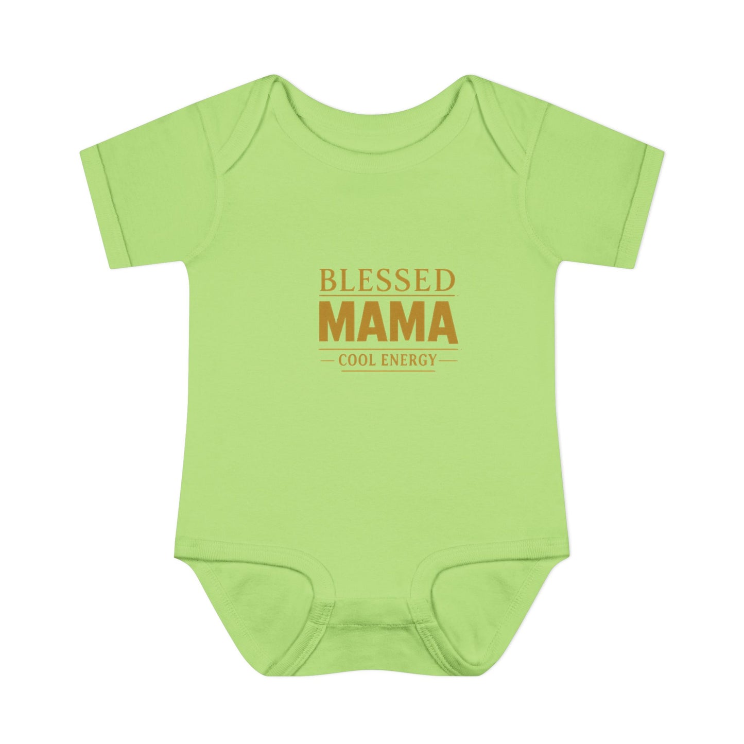 Blessed Mama Infant Rib Bodysuit — "Blessed Mama Cool Energy" Baby Onesie