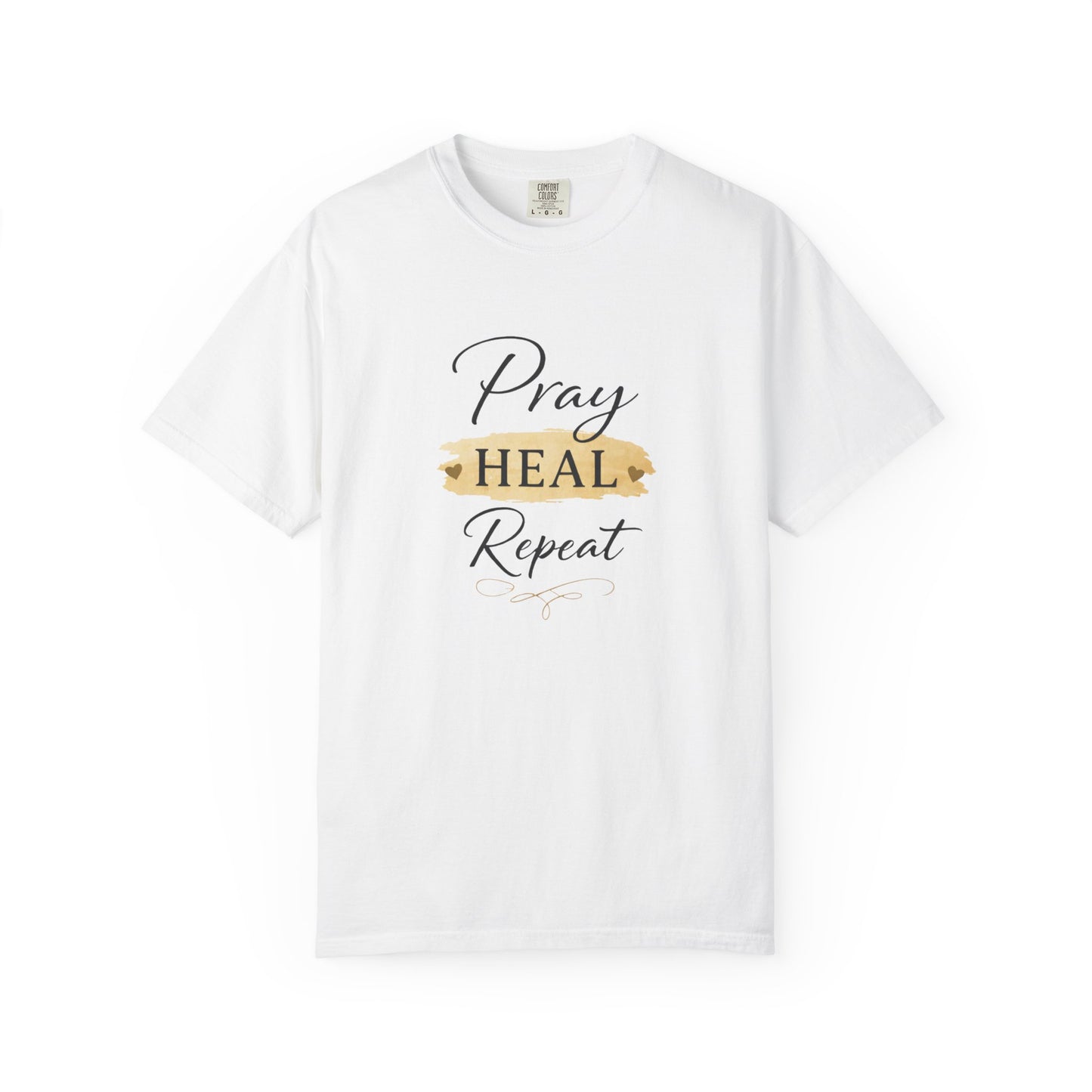 Pray Heal Repeat T-Shirt — Inspirational Faith Tee