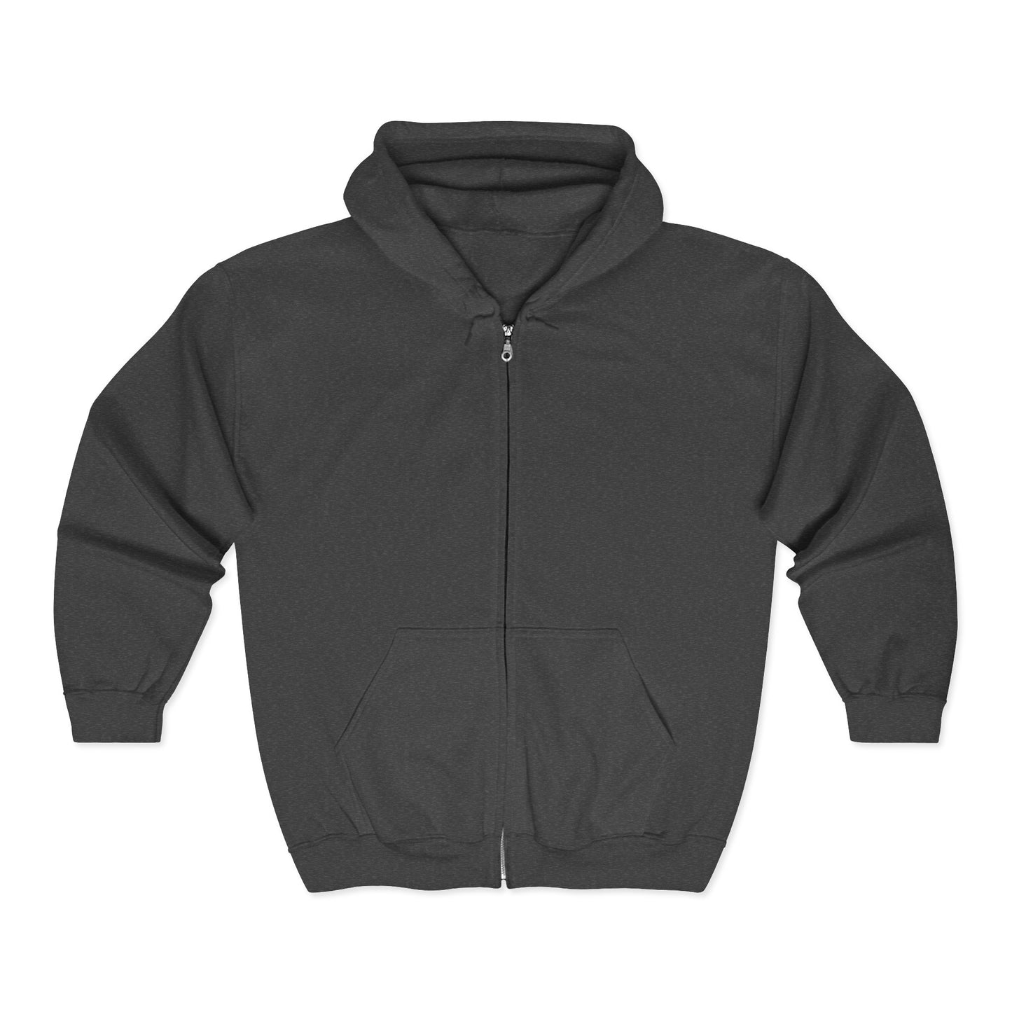 Less Talk More Action Zip Hoodie — Motivational Full-Zip Sweatshirt