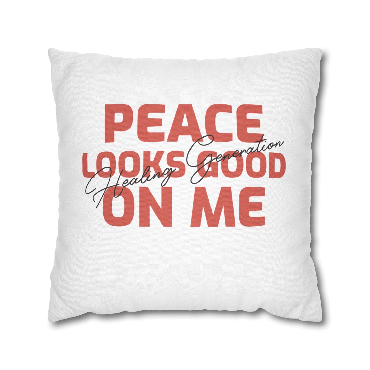 Spun Polyester Square Pillowcase