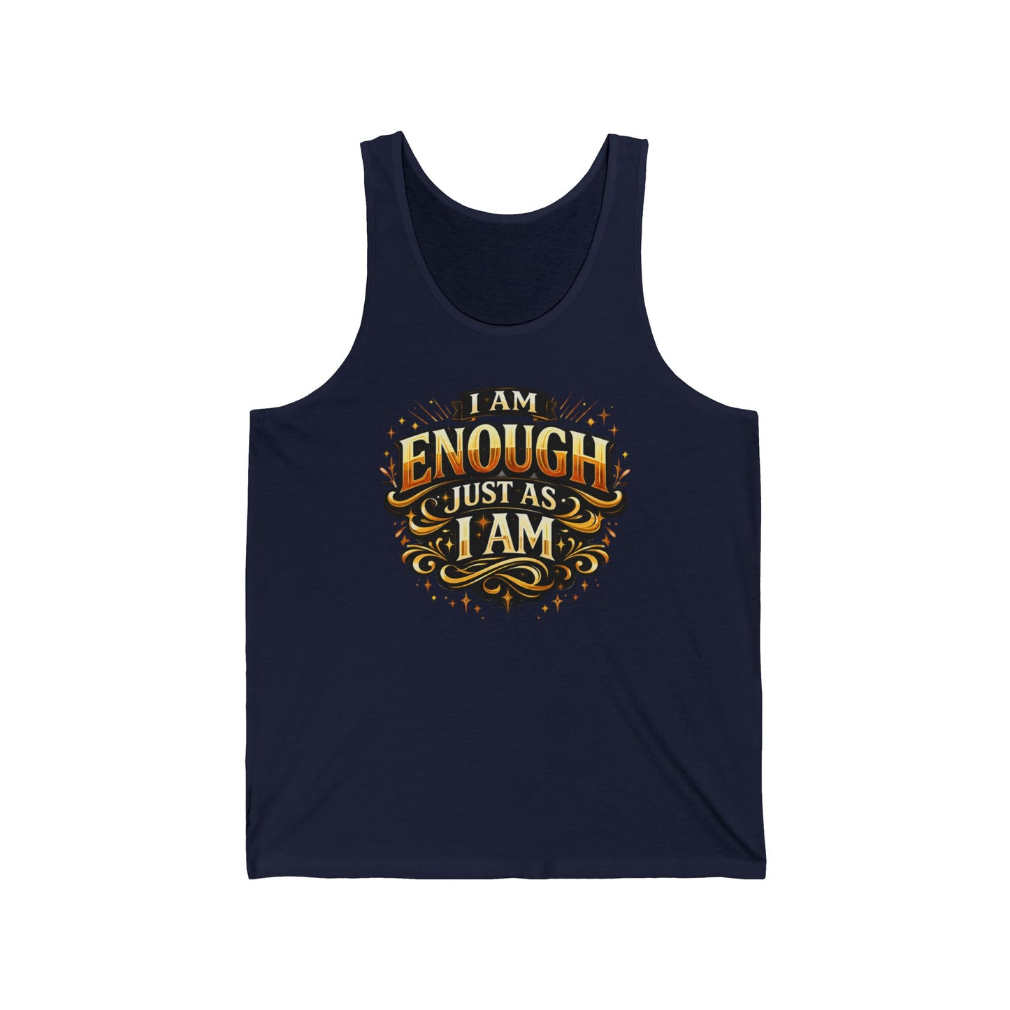 I Am Enough Just As I Am Tank — Affirmation Sleeveless Top