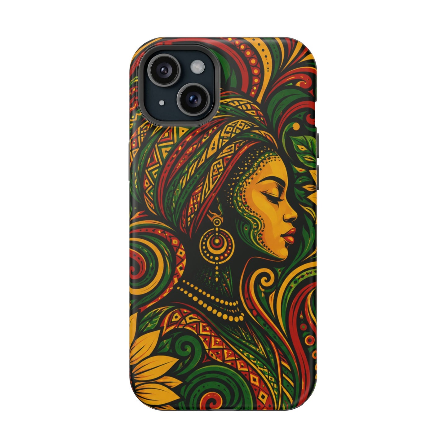 Afrocentric Rasta Woman Magnetic Impact-Resistant Phone Case
