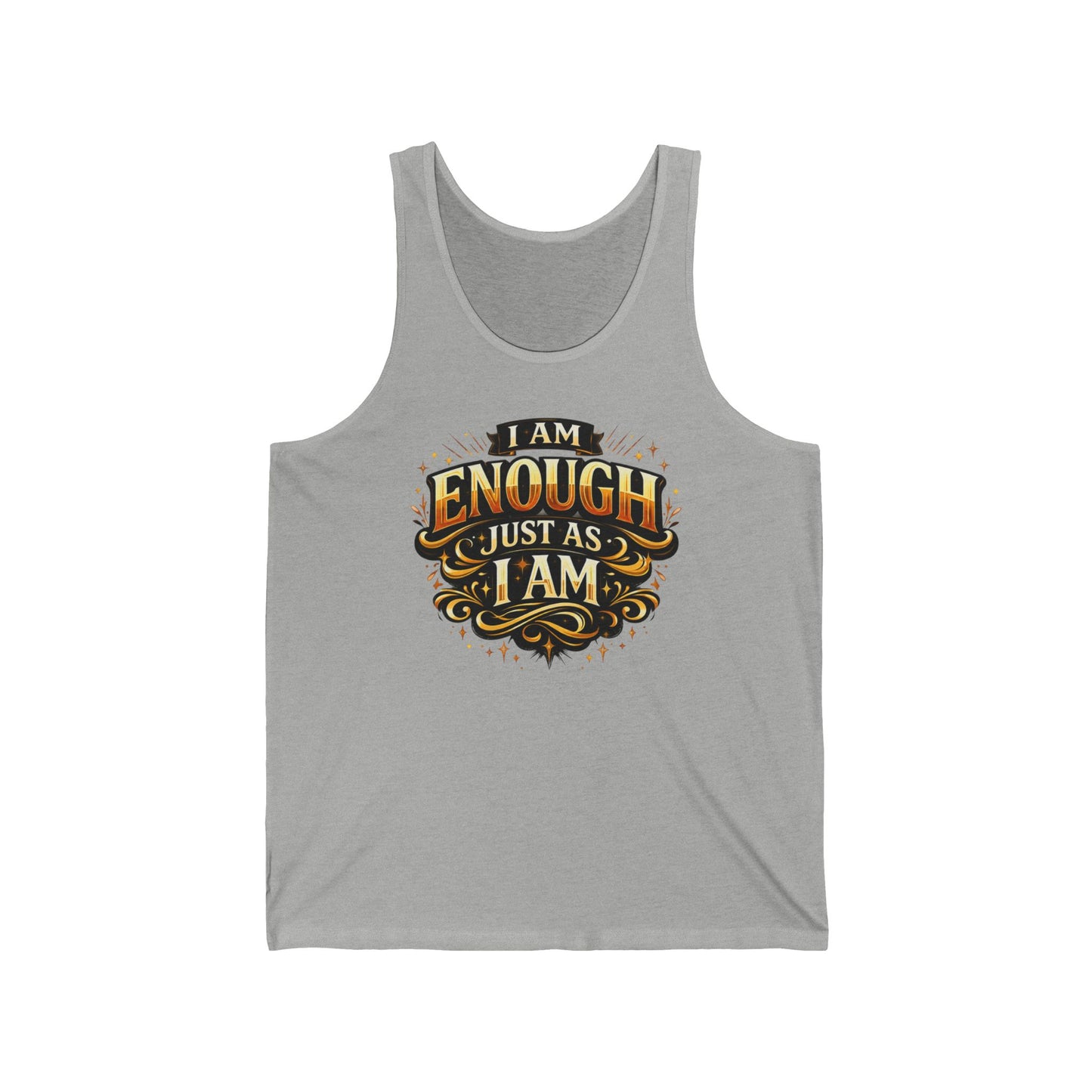 I Am Enough Just As I Am Tank — Affirmation Sleeveless Top