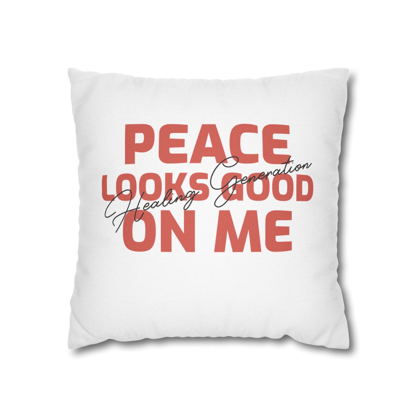 Spun Polyester Square Pillowcase