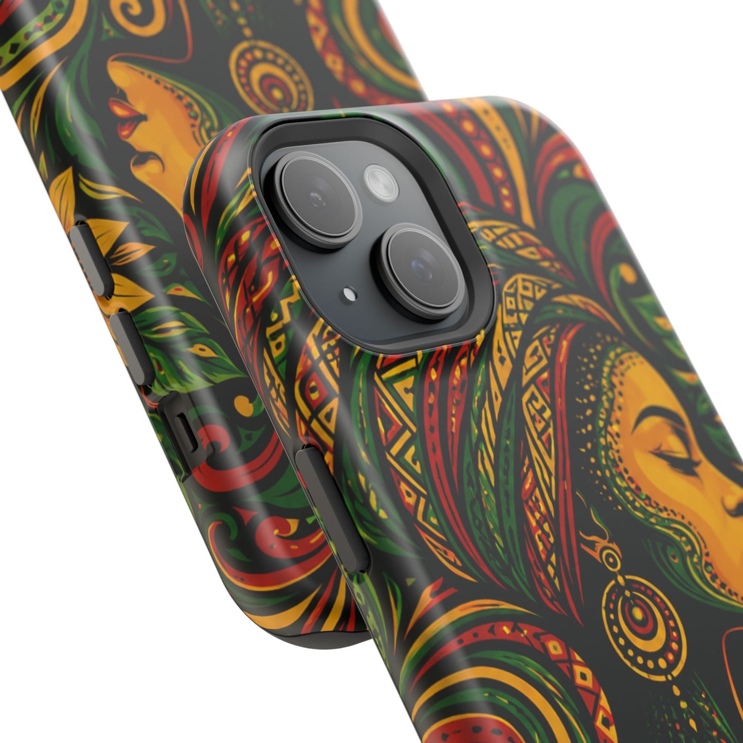 Afrocentric Rasta Woman Magnetic Impact-Resistant Phone Case
