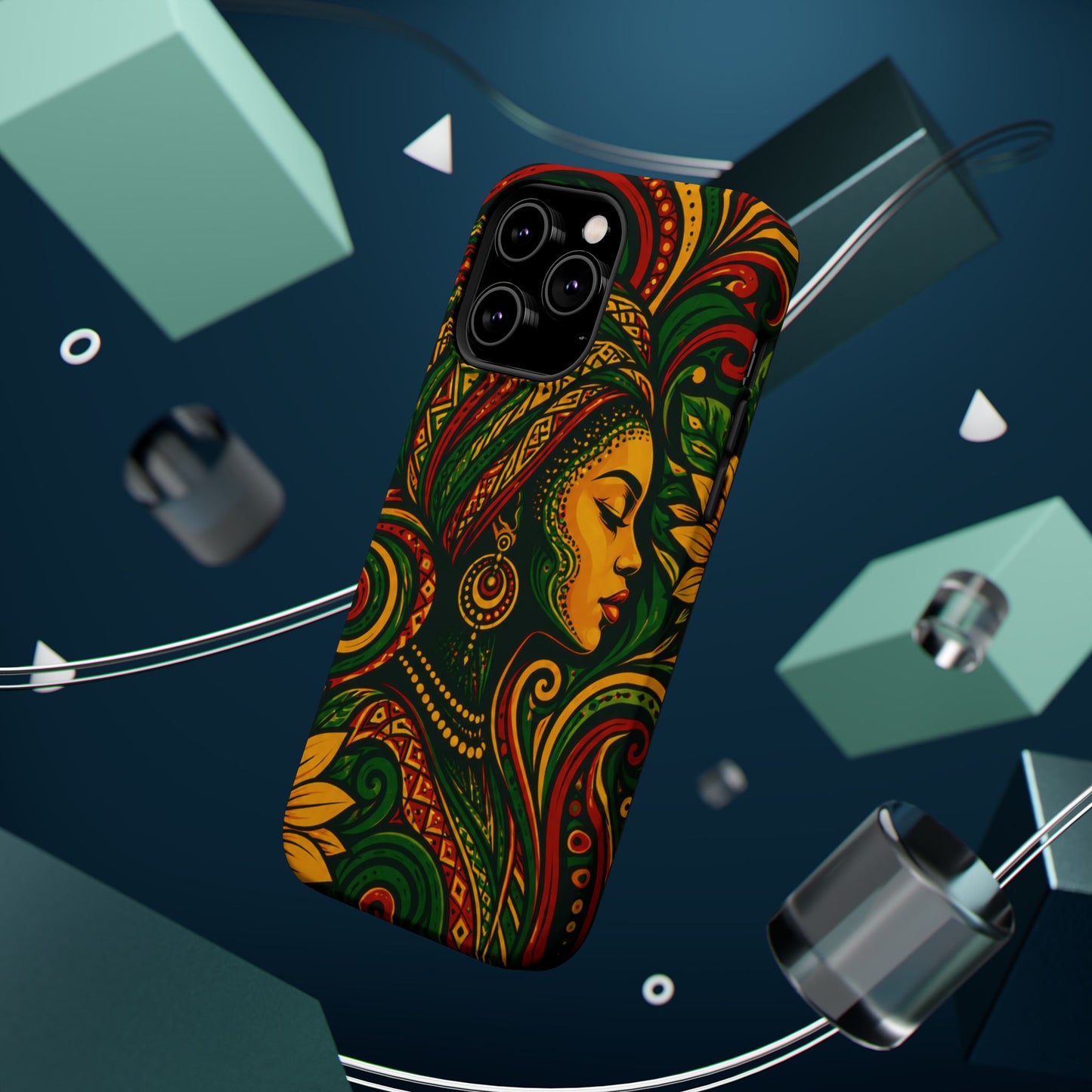Afrocentric Rasta Woman Magnetic Impact-Resistant Phone Case
