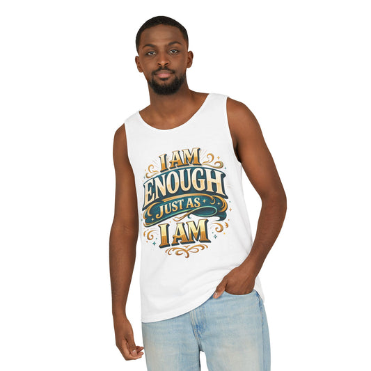 I Am Enough Graphic Tank Top – Inspirational Self-Love Motivational Design